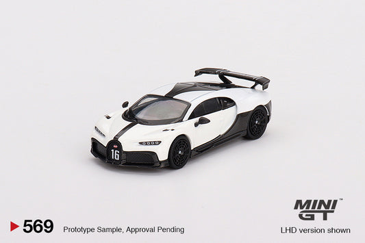 Mini GT 1/64 Bugatti Chiron Pur Sport White LHD(MGT00569-CH)