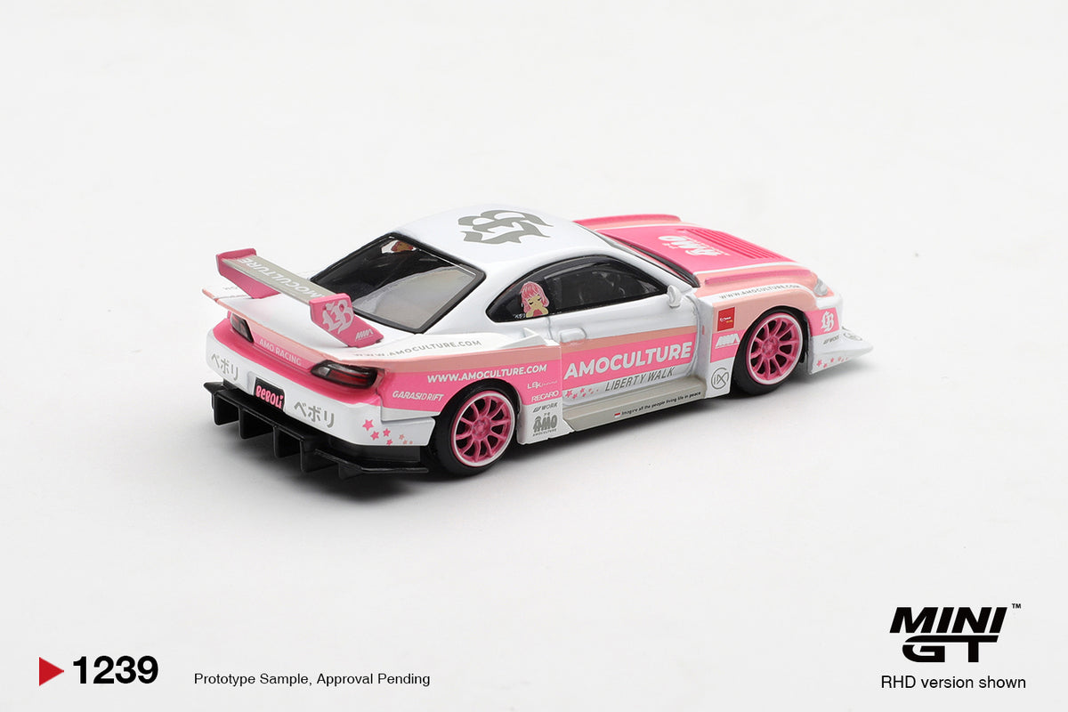 Mini GT 1:64 Nissan SILVIA (S15) LB-Super Silhouette AMOCULTURE (MGT01239-CH)