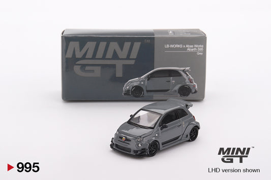 Mini GT 1:64 Abarth 595 LB-WORKS x Abas Works Grey (MGT00995-CH)