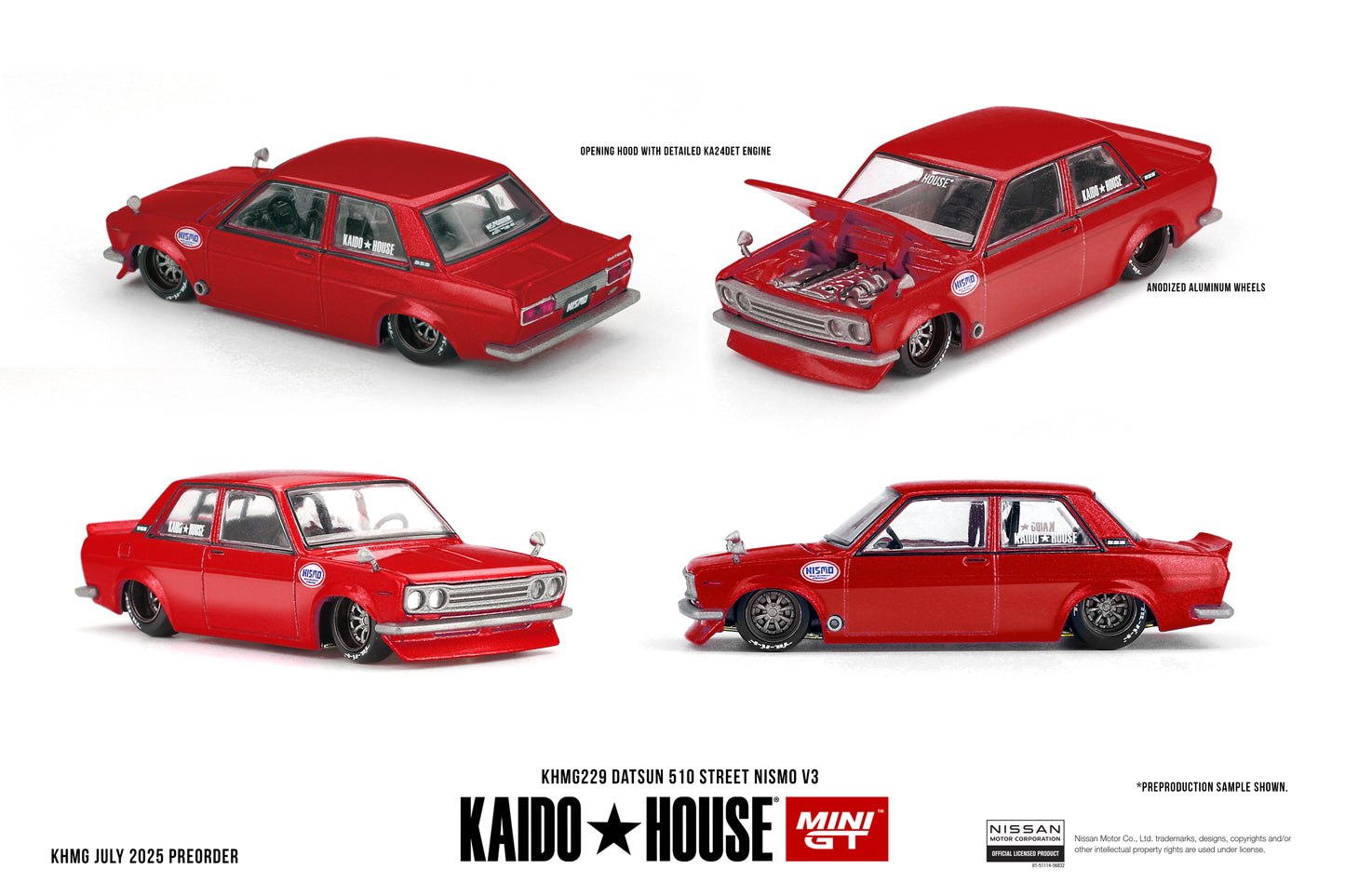 Mini GT x KAIDOHOUSE 1:64 Datsun 510 Street Nismo V3 (KHMG229)