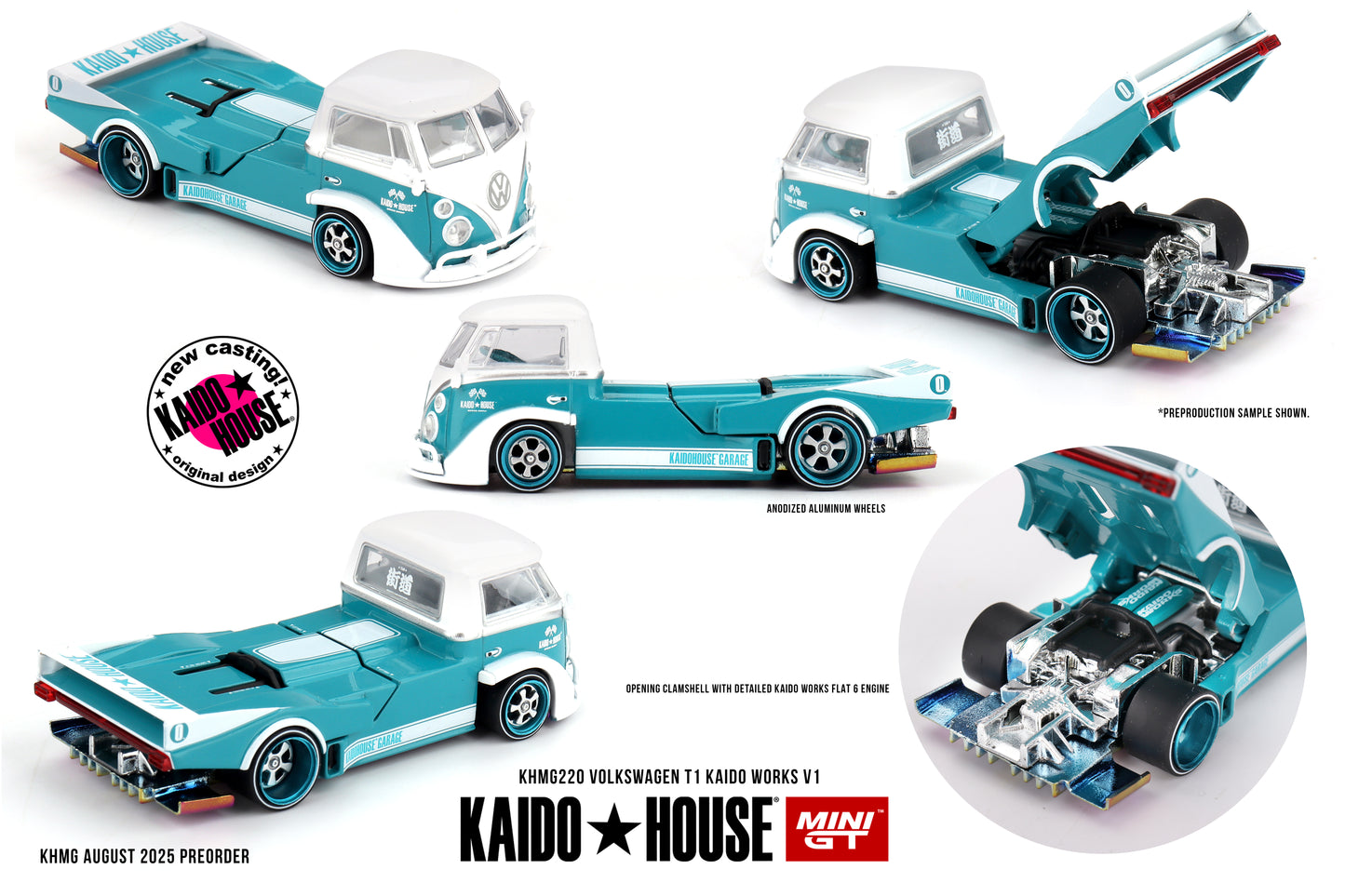 Mini GT x KAIDOHOUSE 1:64 Volkswagen T1 KAIDO WORKS V1 (KHMG220)