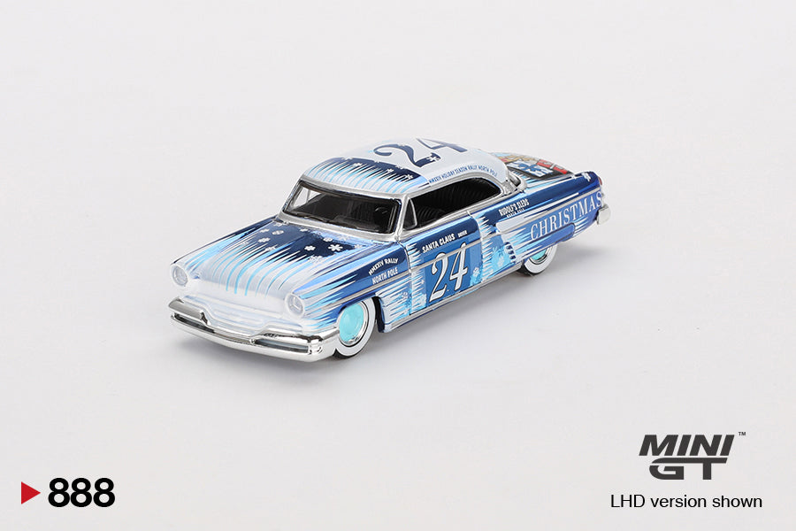 Mini GT 1:64 Lincoln Capri Christmas Hot Rod by Tim Sadchikov 2024 Christmas Edition (MGT00888-L)