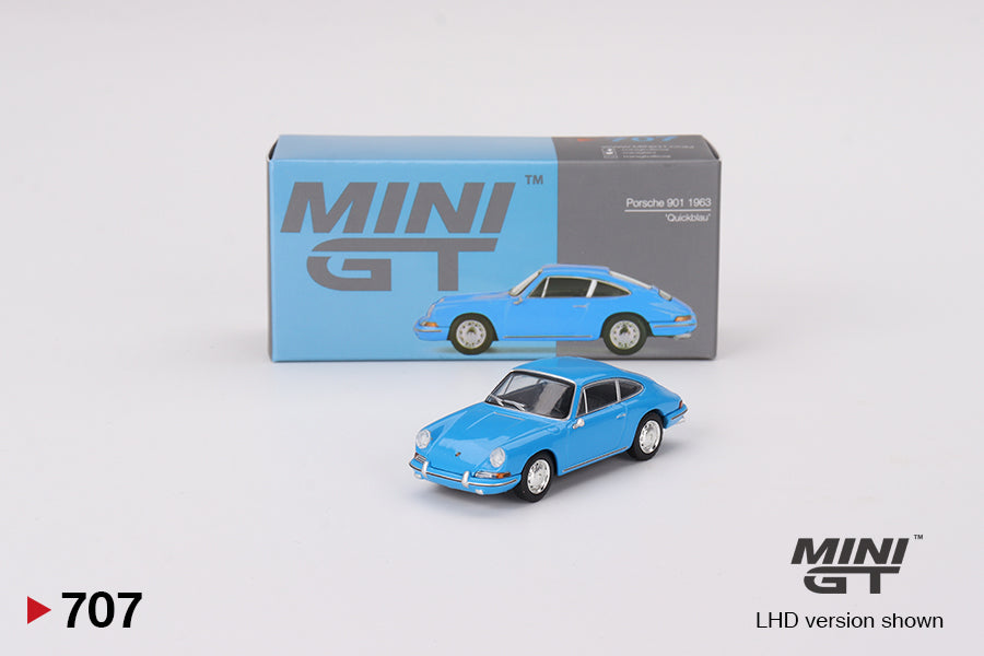Mini GT 1:64 Porsche 901 1963 'Quickblau' LHD (MGT00707-CH)