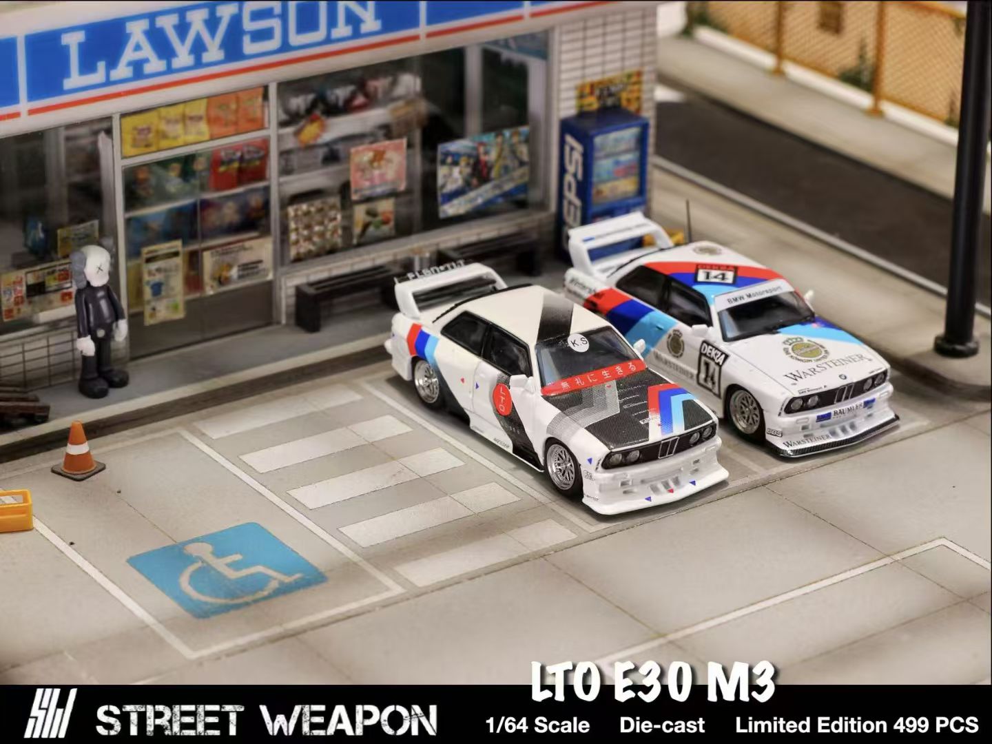 Street Weapon 1:64 BMW M3 E30 Live to Offend LTO Custom LTO Expo Edition