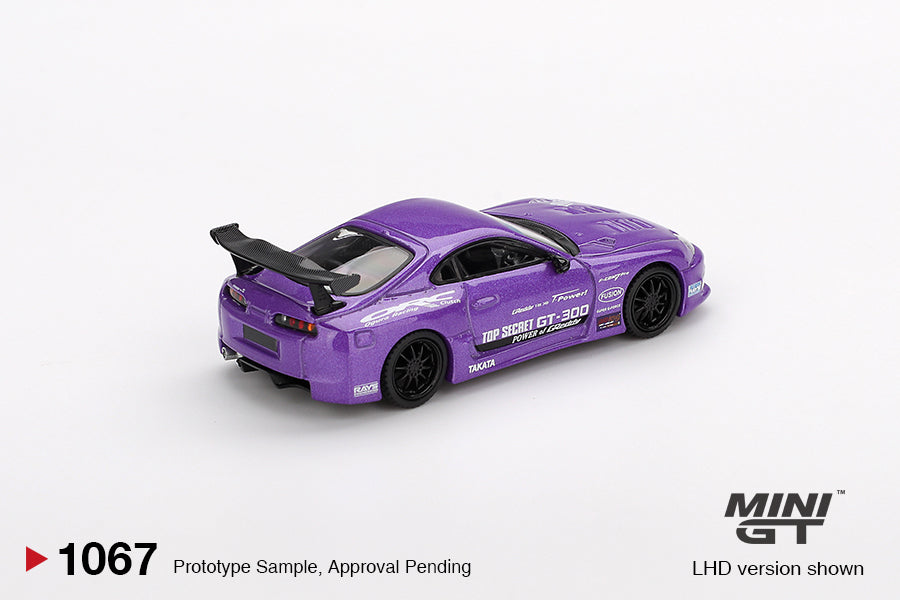 Mini GT 1:64 Toyota Supra (A80) Top Secret GT-300 Top Secret Purple (MGT01067-CH)