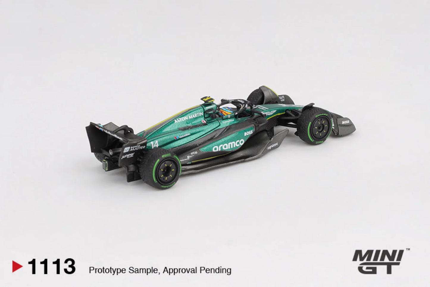 Mini GT 1:64 Aston Martin AMR24 #14 FERNANDO ALONSO 2024 F1 2024 CANADIAN GP (MGT01113-CH)