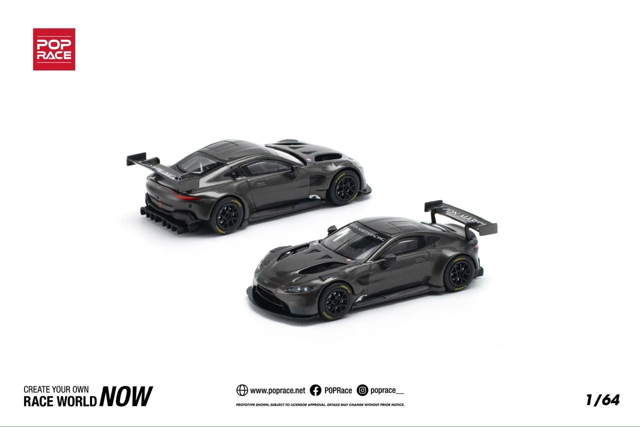 Pop Race 1:64 Aston Martin Vantage GT3 Carbon Edition (PR640178)