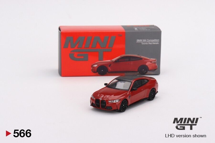 Mini GT 1/64 BMW M4 Competition (G82) Toronto Red Metallic LHD (MGT00566-L)