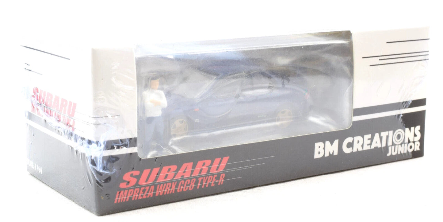BMC BM Creations 1:64 Subaru Impreza WRX GC8 Type R Initial D Version with Figure (Hong Kong Toy Salon 2022 Limited Edition)