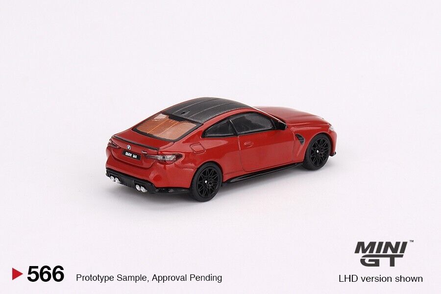 Mini GT 1/64 BMW M4 Competition (G82) Toronto Red Metallic LHD (MGT00566-L)