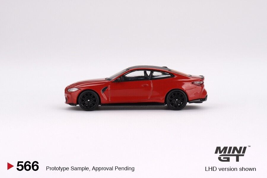 Mini GT 1/64 BMW M4 Competition (G82) Toronto Red Metallic LHD (MGT00566-L)