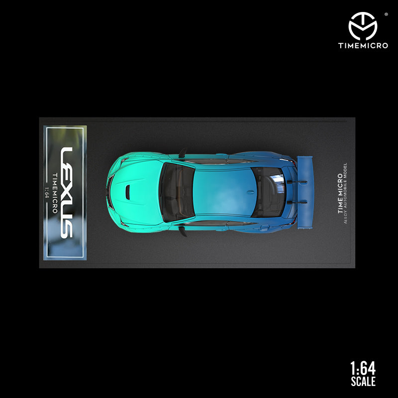 Time Micro 1/64 Lexus RC F Pandem Gradient Fading Blue Matt Finishing Model Car