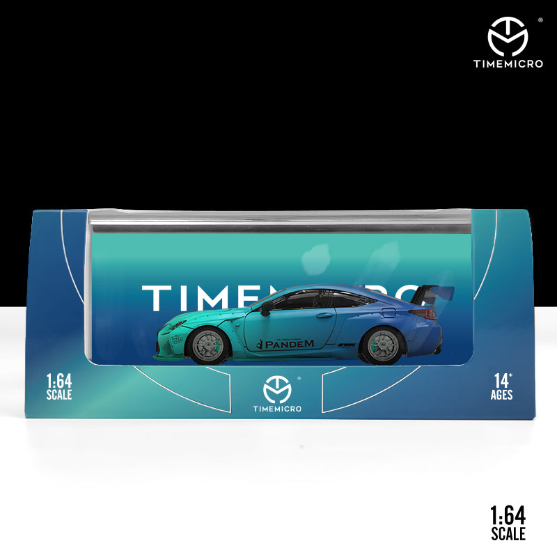 Time Micro 1/64 Lexus RC F Pandem Gradient Fading Blue Matt Finishing Model Car