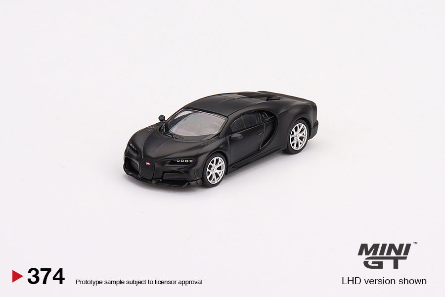 Mini GT- 1/64 Bugatti Chiron Super Sport 300+ Matte Black LHD (MGT00374-L)