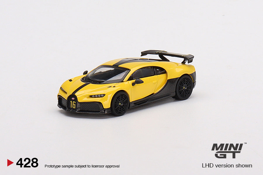 Mini GT- 1/64 Bugatti Chiron Pur Sport Yellow LHD (MGT00428-L)