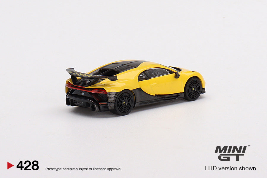Mini GT- 1/64 Bugatti Chiron Pur Sport Yellow LHD (MGT00428-L)