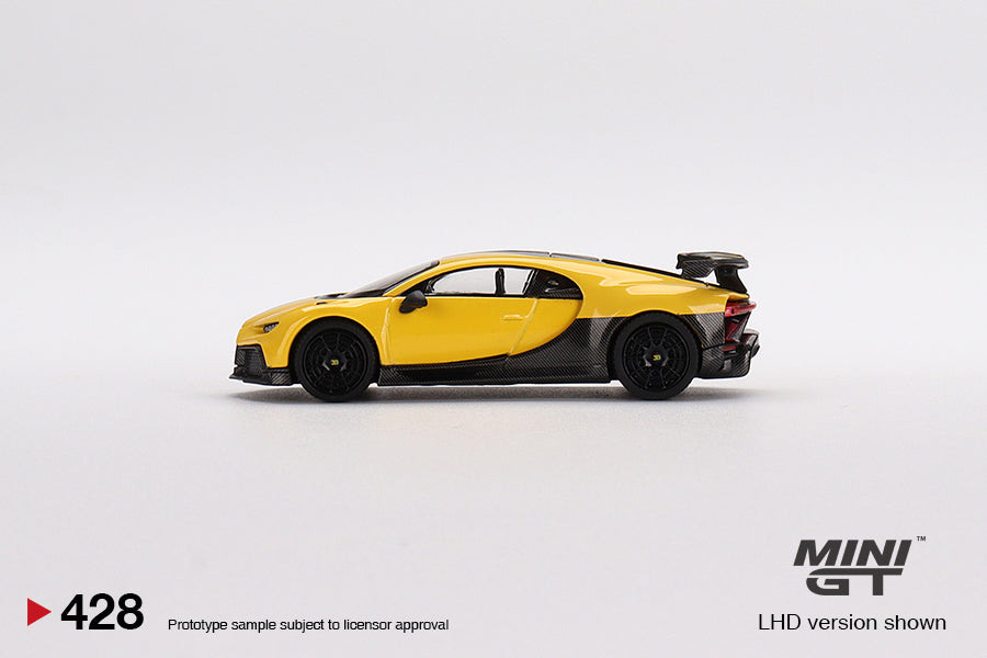 Mini GT- 1/64 Bugatti Chiron Pur Sport Yellow LHD (MGT00428-L)