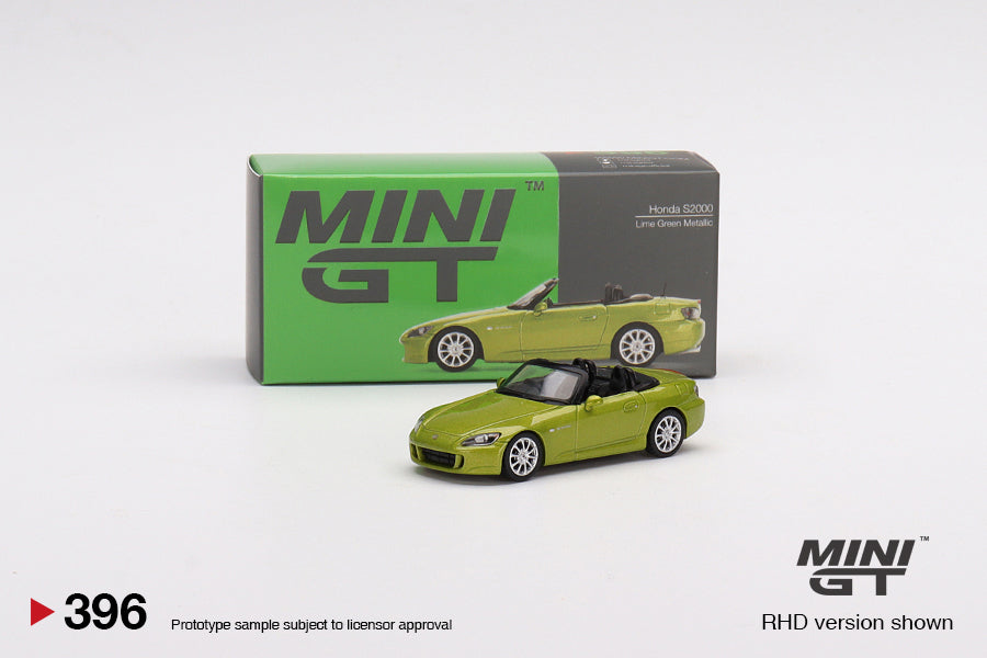 Mini GT- 1/64 Honda S2000 (AP2) Lime Green Metallic RHD (MGT00396-R)