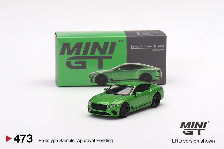 Mini GT- 1/64 Bentley Continental GT Speed 2022 Apple Green RHD (MGT00473-R)