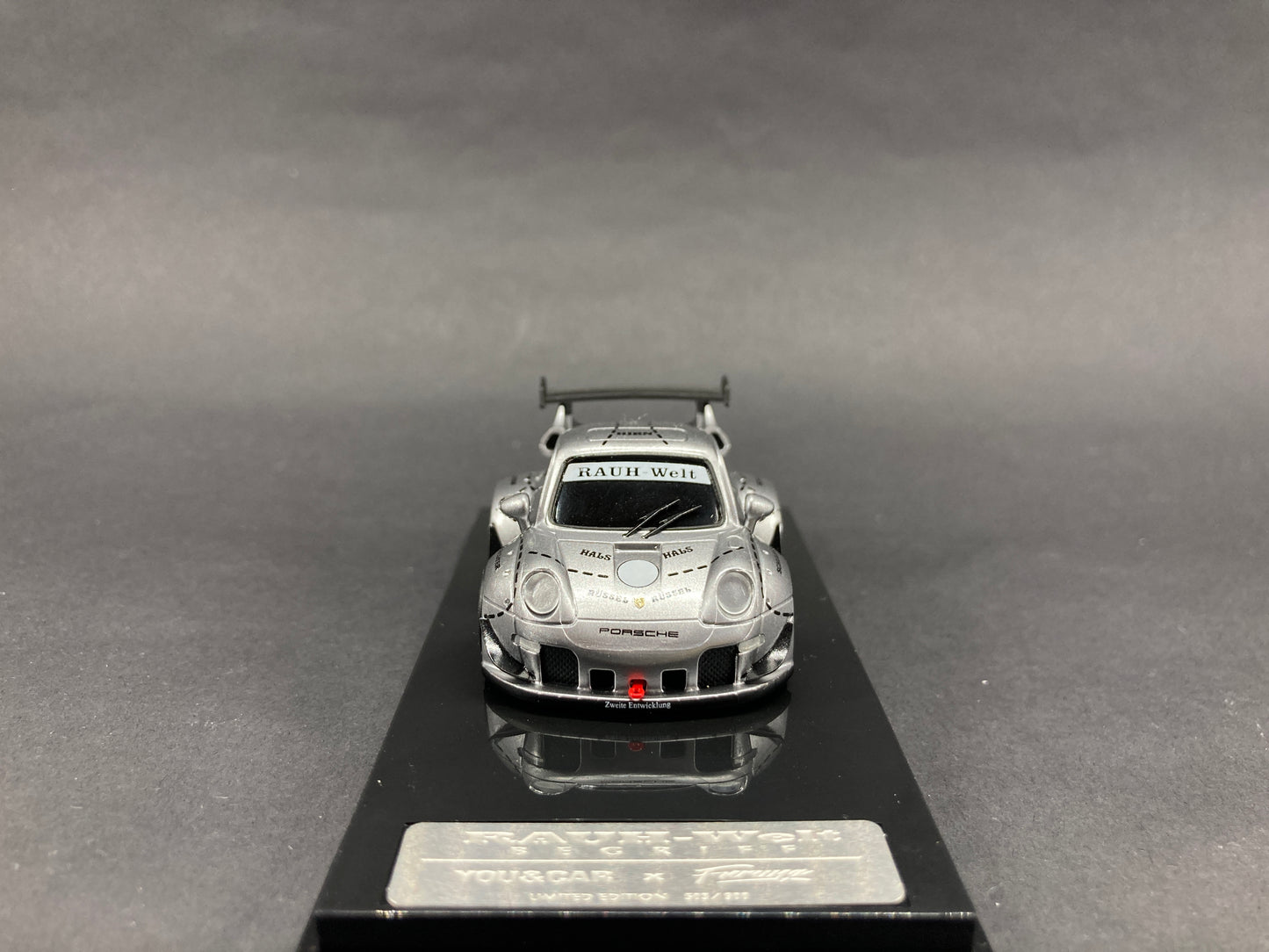 Furuya X YOU&CAR 1/64 Porsche Carrera 911 993 RWB Silver Pig Q-Car-Silver