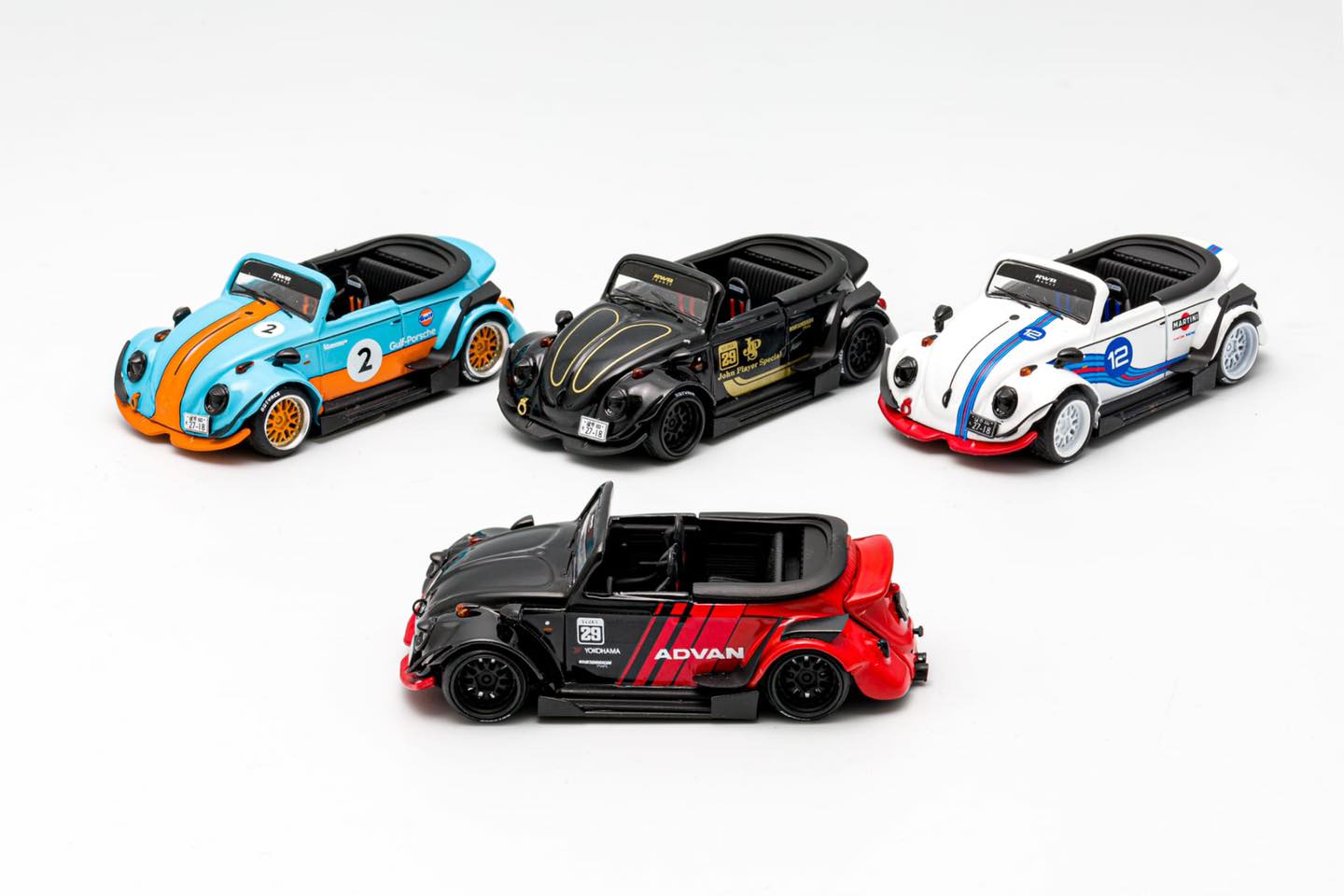 Inspire Model 1/64 Volkswagen Beetle RWB Robert Design John Player Special JPS Ltd Edition- Riverside Show 2021 (RD6407)