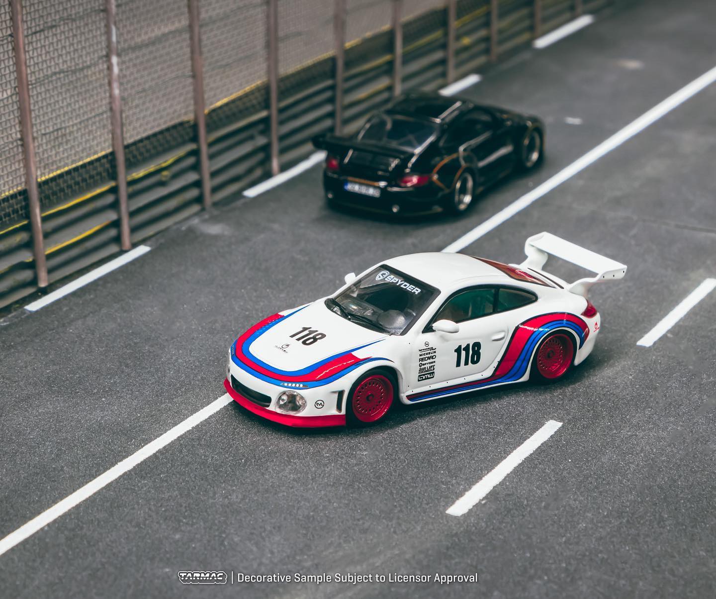 Tarmac Works 1/64 Porsche Old & New 997 White - HOBBY64