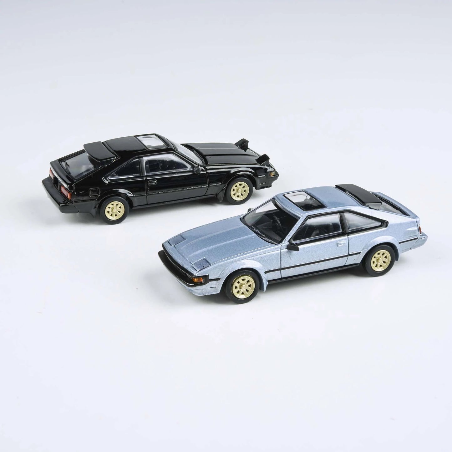 PARA64 1/64 Toyota Celica Supra XX Black 1984 Diecast Model Car (Lights Up RHD)