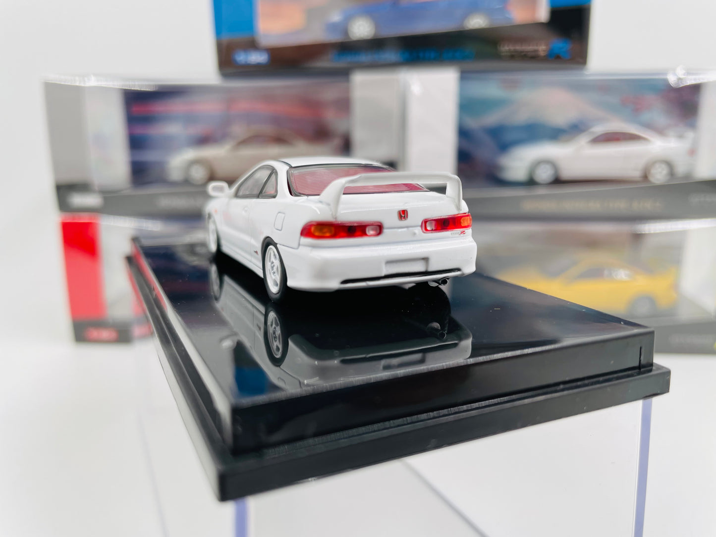 Hobby64 -1/64 Honda Integra Type-R DC2 Diecast Collector Model Racing Car White