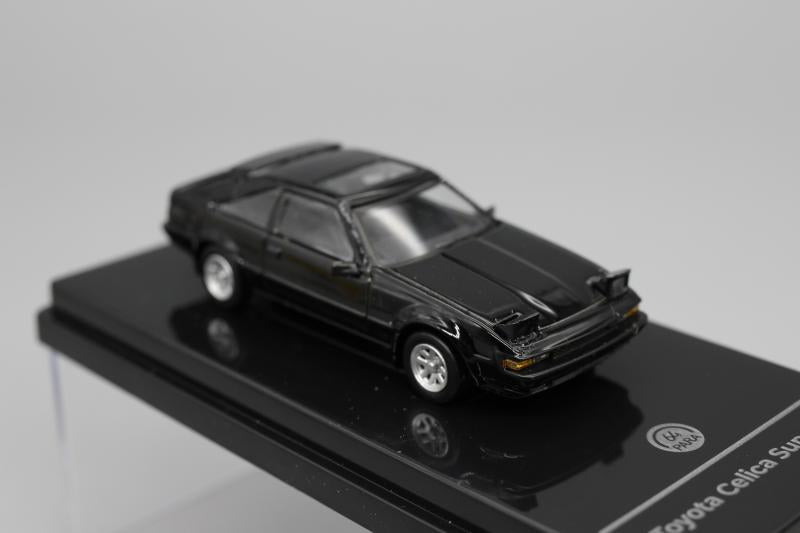 PARA64 1/64 Toyota Celica Supra XX Black 1984 Diecast Model Car (Lights Up RHD)