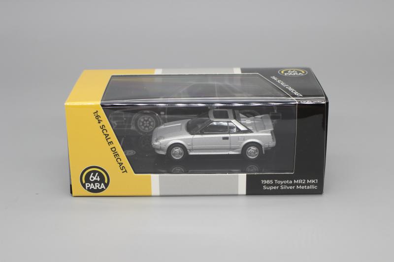 PARA64 1/64 Toyota MR2 MK1 1985 Super Silver Metallic Closed Light
