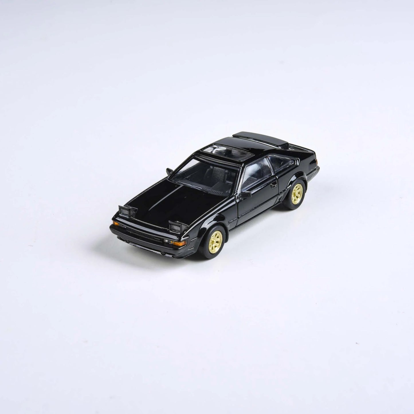 PARA64 1/64 Toyota Celica Supra XX Black 1984 Diecast Model Car (Lights Up RHD)