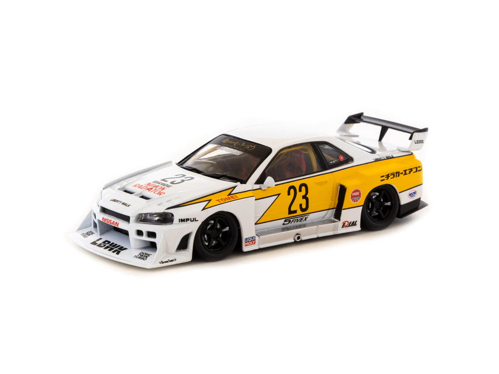 Tarmac Works 1/43 Nissan LB-ER34 Super Silhouette SKYLINE White Libert –  Big Boy Studio UK