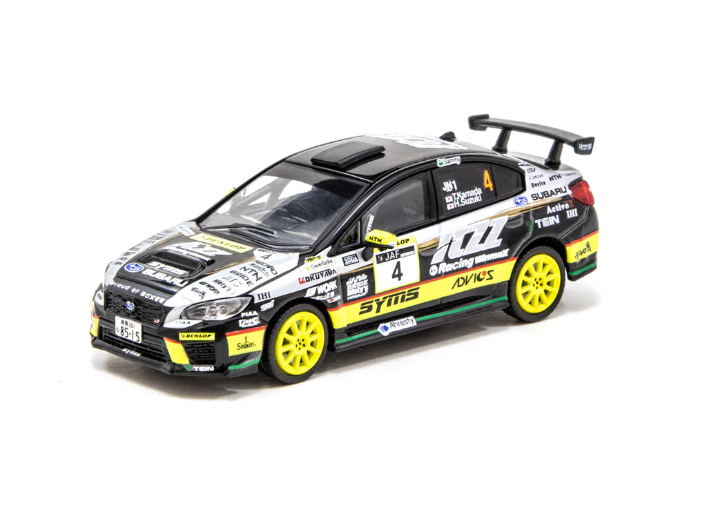 Tarmac Works 1/64 Subaru WRX STI All Japan Rally Championship #4 2019 Champion - Hobby 64