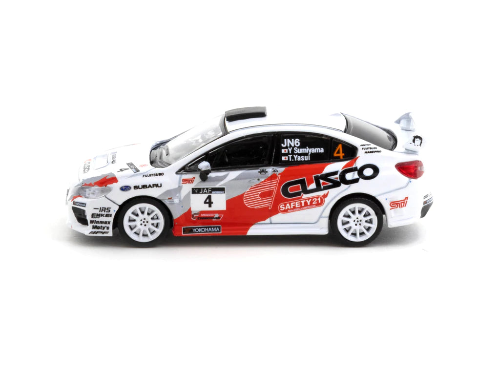Tarmac Works 1/64 Subaru WRX STI Japanese Rally Champion 2015 #4 - HOBBY64