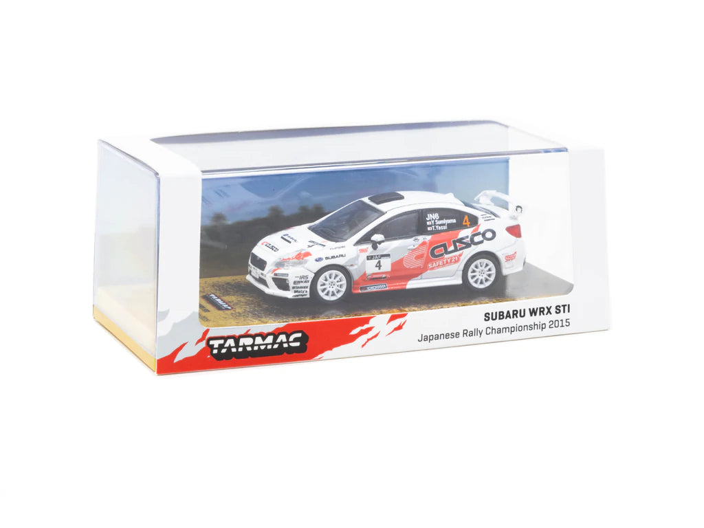 Tarmac Works 1/64 Subaru WRX STI Japanese Rally Champion 2015 #4 - HOBBY64