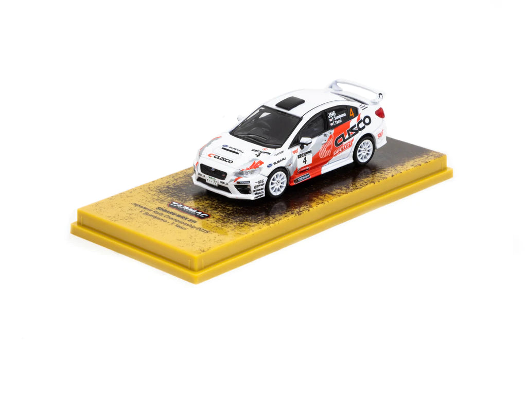 Tarmac Works 1/64 Subaru WRX STI Japanese Rally Champion 2015 #4 - HOBBY64