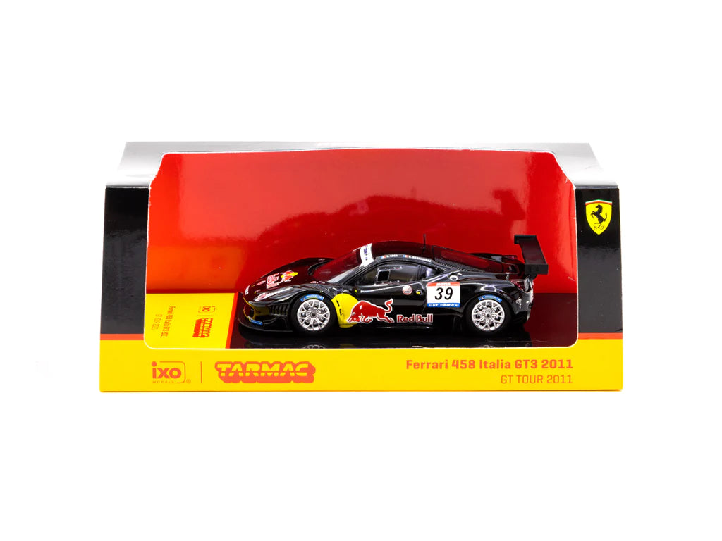 Tarmac Works 1/64 Ferrari 458 Italia GT3 GT TOUR 2011 #39 Red Bull - HOBBY64