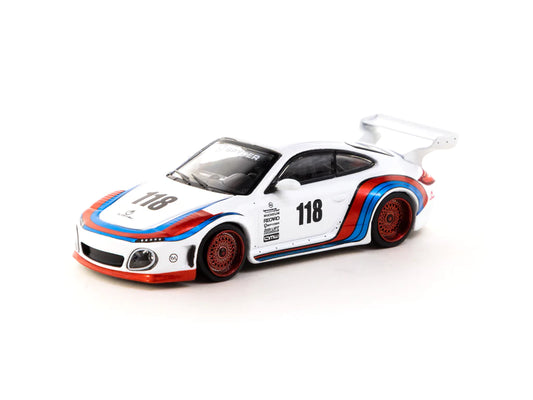 Tarmac Works 1/64 Porsche Old & New 997 White - HOBBY64