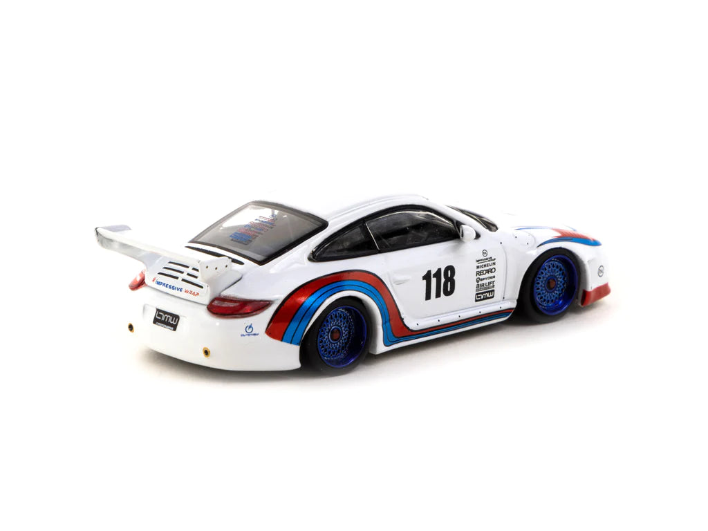Tarmac Works 1/64 Porsche Old & New 997 White - HOBBY64