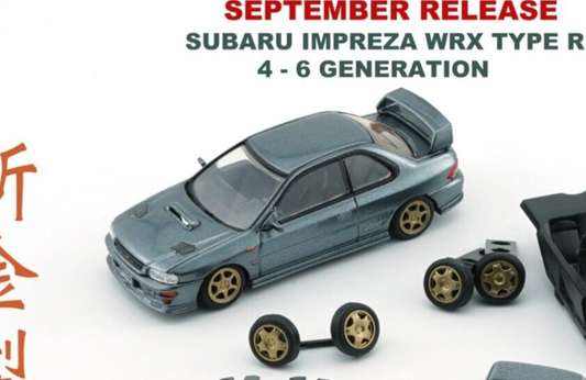 BM Creations-1/64 Subaru Impreza WRX GC8 Type R 3 or 4-6 Generation- Dolphin Grey (RHD)