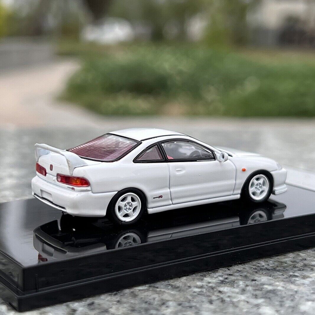 Hobby64 -1/64 Honda Integra Type-R DC2 Diecast Collector Model Racing Car White