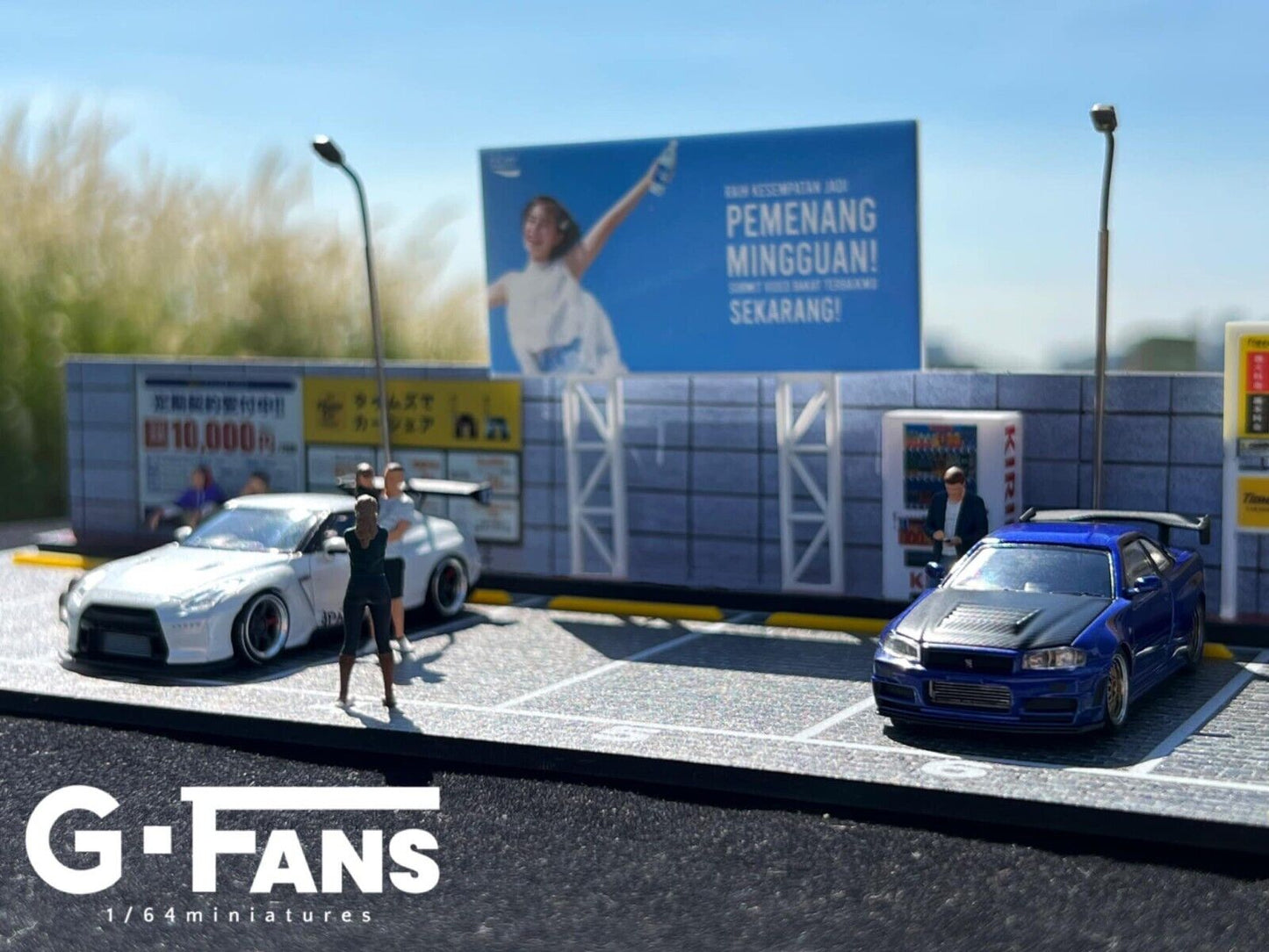 G-Fans 1/64 Outdoor Car Park Parking Lot LED Light Diorama (710028)