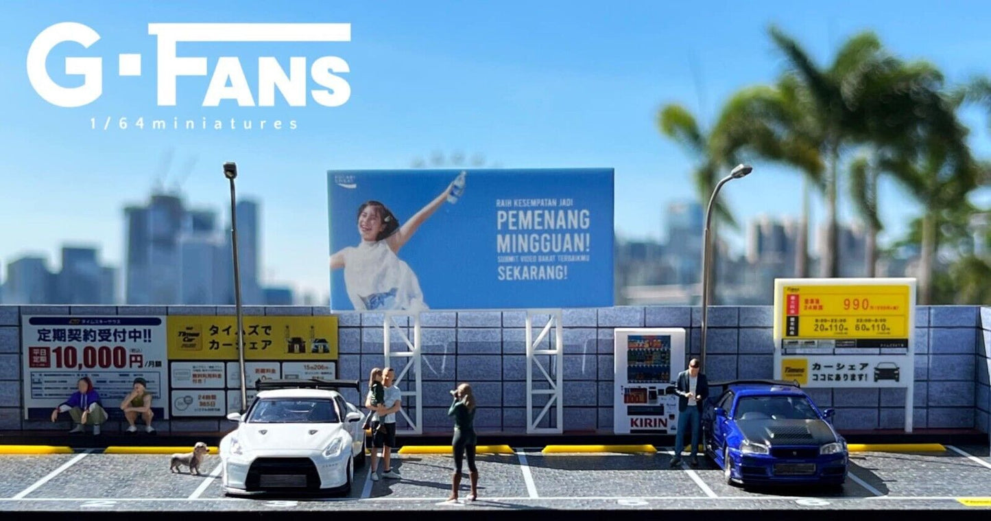 G-Fans 1/64 Outdoor Car Park Parking Lot LED Light Diorama (710028)