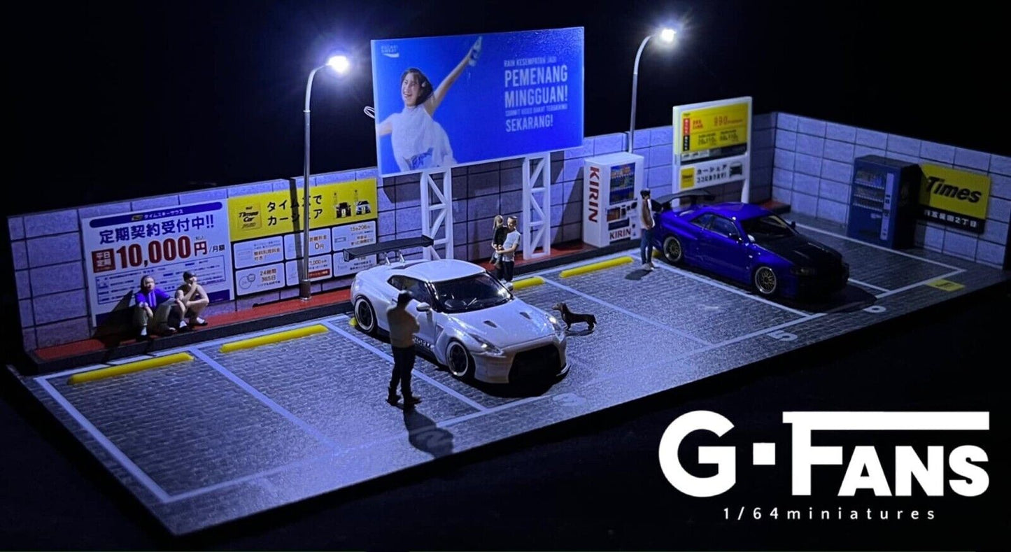 G-Fans 1/64 Outdoor Car Park Parking Lot LED Light Diorama (710028)
