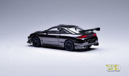 Transcend Model 1:64 Mitsubishi Eclipse Chrome Gun Grey
