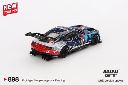 Mini GT 1:64 Ford Mustang GT3 #64 Ford Multimatic Motorsports 2024 IMSA Daytona 24 Hrs (MGT00898-CH)