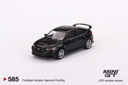 Mini GT 1:64 Honda Civic Type R Crystal Black Pearl 2023 W/ Advan GT Wheel LHD (MGT00585-CH)