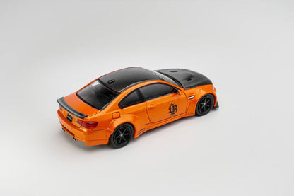 Fine Model 1:64 BMW M3 E92 LB-Works LBWK Pearl Orange with Decal Sticker