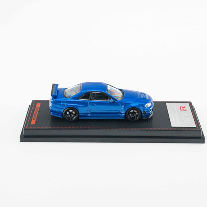 Ignition Model 1:64 Nissan Skyline GT-R (BNR34) NISMO customized Metallic Blue (IG4147) - Limited to 2 per customer / address