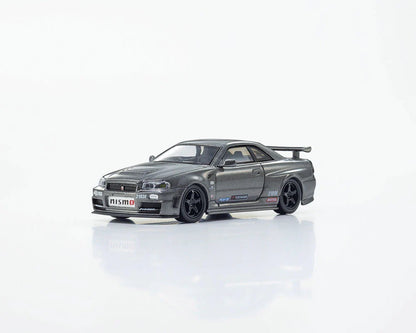 Kyosho 1:64 Nissan NISMO R34 GT-R Grey NISMO BNR34 CRS Version (MOTN LED Base Compatible)
